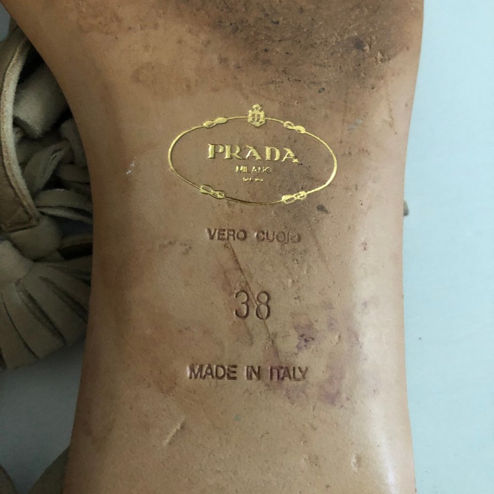 Prada Sandals with Tassle and Buckle Strap - Picture 5 of 5